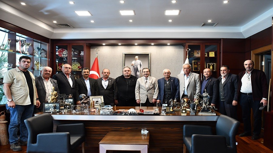 MUHTARLARDAN BAKAN ATAǒA ZYARET