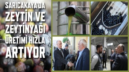 SARICAKAYA'DA ZEYT�N VE ZEYT�N YA�I �RET�M� HIZLA ARTIYOR