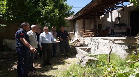 BAKAN ATA YANAN EVLERDE NCELEMELERDE BULUNDU
