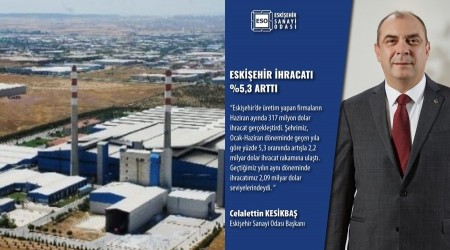 Bakan Kesikba: "Eskiehir hracat Yzde 5,3 Artt"