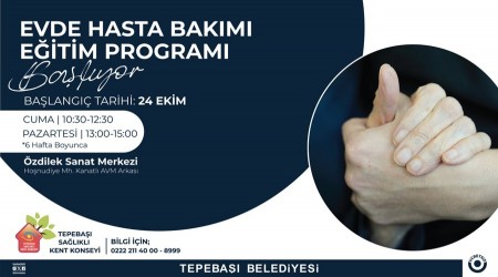 EVDE HASTA BAKIMI ETM PROGRAMI BALIYOR