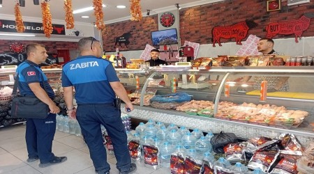 Odunpazarnda bayram ncesi kasap ve eker denetimi