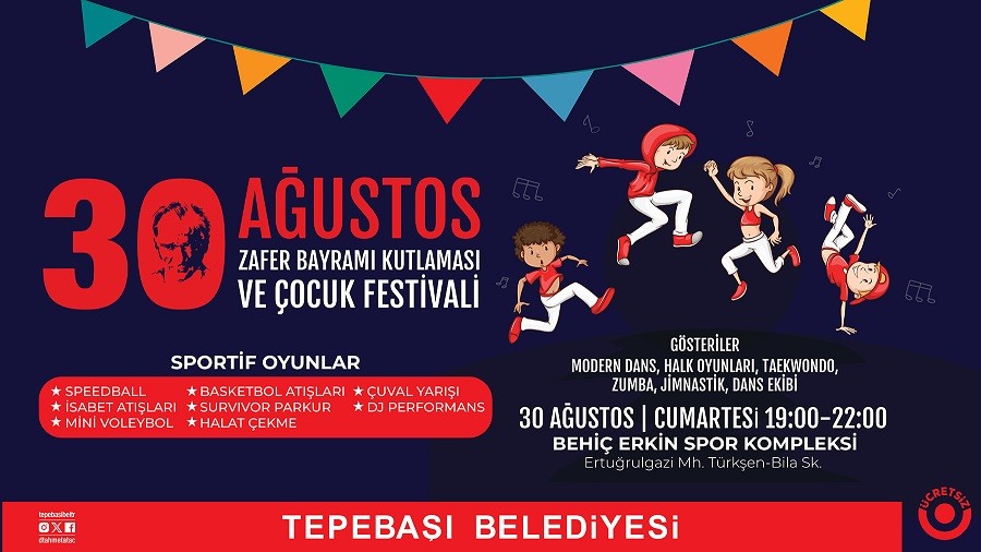 30 AUSTOS ZAFER BAYRAMI TEPEBAINDA COKUYLA  KUTLANACAK