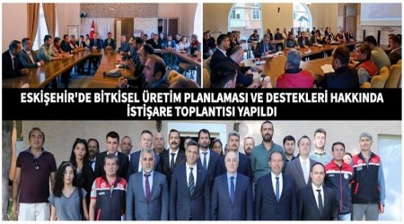 Eskiehir'de Bitkisel retim Planlamas Masaya Yatrld