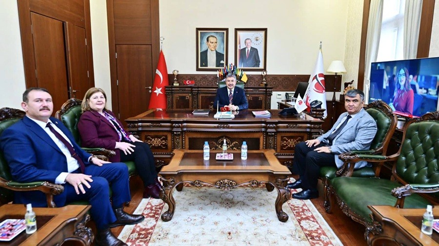 BA�KAN KONAK�I'DAN VAL� YILMAZ'A HAYIRLI OLSUN Z�YARET�